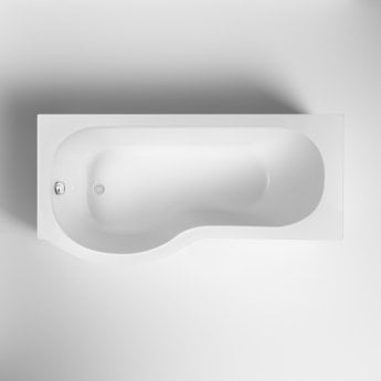 Nuie P-Shaped Shower Bath 1700mm x 700mm/850mm - Left Handed