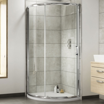Nuie Pacific2 Single Entry Quadrant Shower Enclosure 900mm x 900mm - 6mm Glass