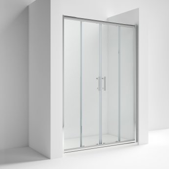 Nuie Pacific Double Sliding Shower Door - 6mm Glass