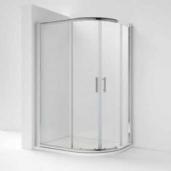 Nuie Pacific Offset Quadrant Shower Enclosure 1200mm x 900mm with Tray RH - 6mm Glass