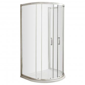 Nuie Pacific2 D-Shaped Shower Enclosure 1050mm x 900mm - 6mm Glass