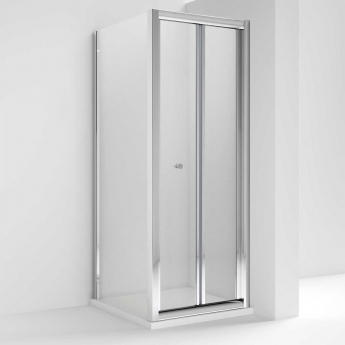 Nuie Pacific Bi-Fold Door Square Shower Enclosure - 4mm Glass