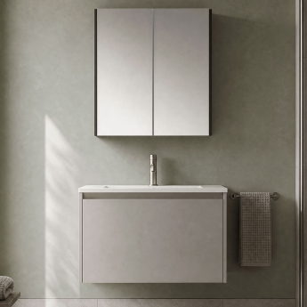 Parade 600mm 2-Door Mirrored Bathroom Cabinet | Product Image