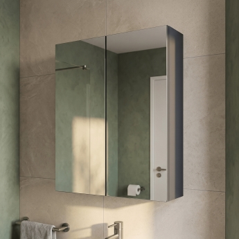 Arno 600mm 2-Door Mirrored Bathroom Cabinet | Product Image