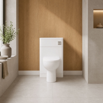 Nuie Parade Back to Wall WC Toilet Unit 550mm Wide - Gloss White | Product Image