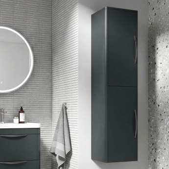 Parade 350mm Wall Hung 2-Door Tall Storage Unit | Product Image