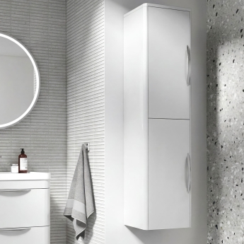 Parade 350mm Wall Hung 2-Door Tall Storage Unit | Product Image