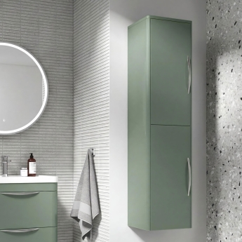 Parade 350mm Wall Hung 2-Door Tall Storage Unit | Product Image