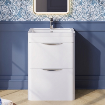 Parade 600mm 2-Drawer Floor Standing Vanity Unit | Product Image