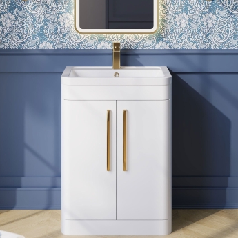 Parade 600mm 2-Door Floor Standing Vanity Unit | Product Image