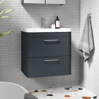 Parade 600mm 2-Drawer Wall Hung Vanity Unit