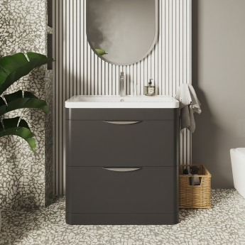 Parade 800mm 2-Drawer Floor Standing Vanity Unit