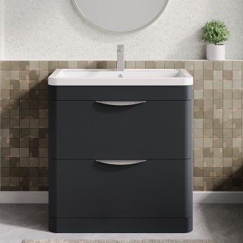 Parade 800mm 2-Drawer Floor Standing Vanity Unit | Product Image