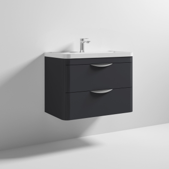 Parade 800mm 2-Drawer Wall Hung Vanity Unit