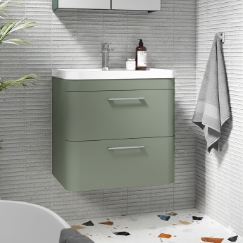 Parade 600mm 2-Drawer Wall Hung Vanity Unit