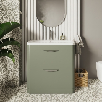 Parade 800mm 2-Drawer Floor Standing Vanity Unit