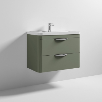 Parade 800mm 2-Drawer Wall Hung Vanity Unit