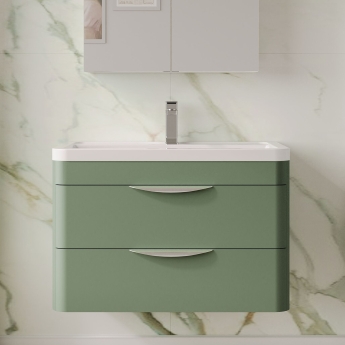 Parade 800mm 2-Drawer Wall Hung Vanity Unit | Product Image