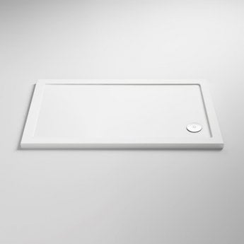 Nuie Pearlstone Rectangular Shower Tray 900mm x 800mm - White