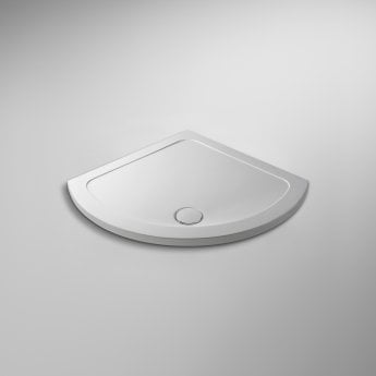 Nuie Pearlstone Single Entry Quadrant Shower Tray 850mm x 850mm - White
