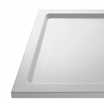 Nuie Pearlstone Square Shower Tray 800mm x 800mm - White
