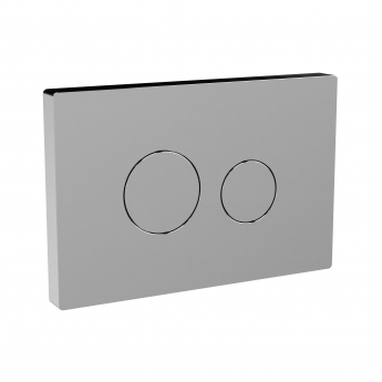 Nuie Concealed Cistern - Pneumatic Dual Flush Toilet System, Chrome, 296mm Height
