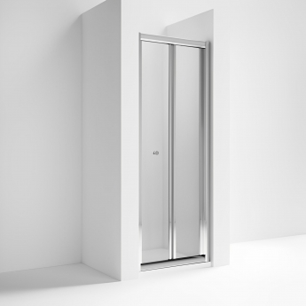Nuie Rene Bi-Fold Shower Door 800mm Wide - 4mm Glass