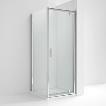 Nuie Rene Pivot Door Square Shower Enclosure - 6mm Glass