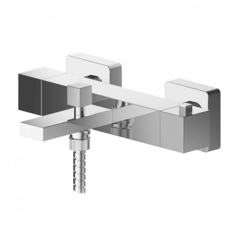 Nuie Sanford Wall Mounted Thermostatic Bath Shower Mixer Tap - Chrome