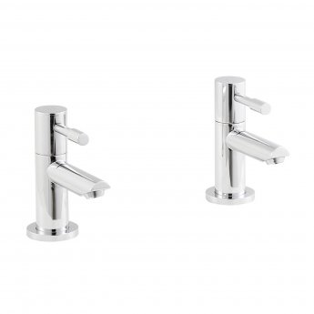 Nuie Series 2 Basin Taps and Bath Shower Mixer Tap Pillar Mounted - Chrome