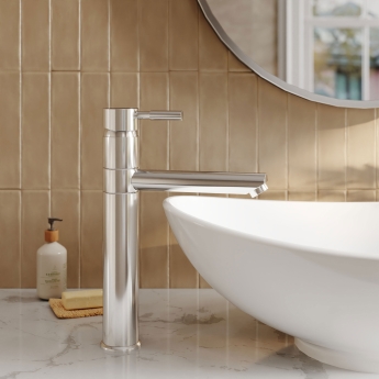 Nuie Series 2 Tall Mono Basin Mixer Tap - Chrome | Product Image