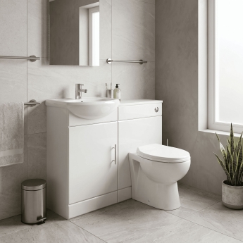 Nuie Sienna Combination Furniture Pack With WC Unit 500mm without Tap | Product Image