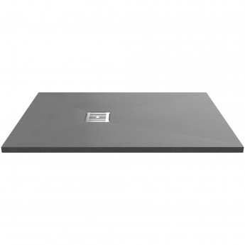 Nuie Slimline Grey Slate Effect 32mm Rectangular Shower Tray