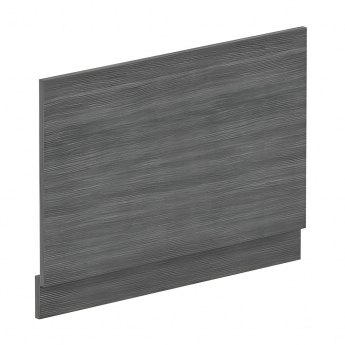 Nuie Straight Bath End Panel and Plinth 560mm H x 780mm W - Anthracite Woodgrain | Product Image