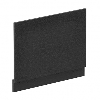 Nuie Straight Bath End Panel and Plinth 560mm H x 730mm W - Charcoal Black