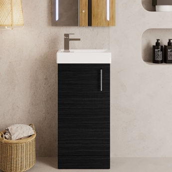 Vault 400mm 1-Door Floor Standing Vanity Unit | Product Image