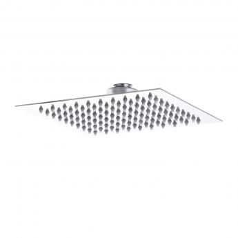 Nuie Vibe Concealed Thermostatic Triple Shower Valve with Fixed Shower Head and Body Jet - Chrome