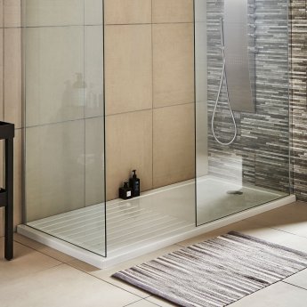 Nuie Rectangular Walk-In Shower Tray 1400mm x 800mm - White