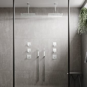 Nuie Windon Manual Concealed Shower Valve Single Handle - Chrome