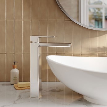 Nuie Windon Tall Mono Basin Mixer Tap - Chrome | Product Image