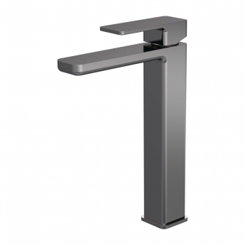 Nuie Windon Tall Mono Basin Mixer Tap - Brushed Pewter