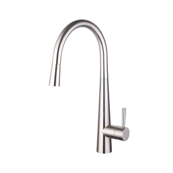 Nuie Ziro Pull Out Kitchen Sink Mixer Tap Single Lever Handle - Chrome | Product Image