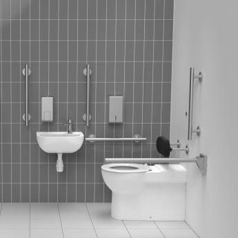 Nymas Infrared Premium Luxury Rimless Back To Wall Doc M Pack Right Handed - Satin