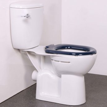 Nymas NymaPRO Doc M Close Coupled Toilet Ware Set - Dark Blue Ring Seat