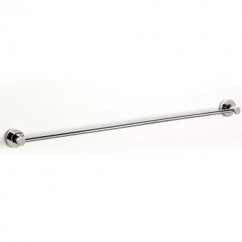 Nymas NymaSTYLE Brass Towel Rail with Concealed Fixings 600mm Length - Polished Chrome