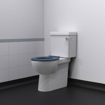 Nymas NymaCARE Doc M Close Coupled Toilet Ware Set - Dark Blue Ring Seat