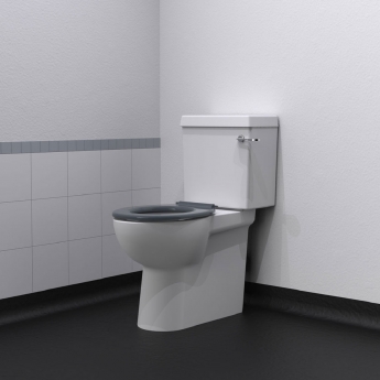 Nymas NymaCARE Doc M Close Coupled Toilet Ware Set - Dark Grey Ring Seat