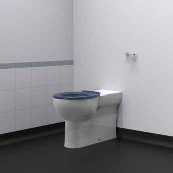 Nymas NymaCARE Doc M Premium Rimless Back to Wall Toilet Ware Set - Dark Blue Ring Seat