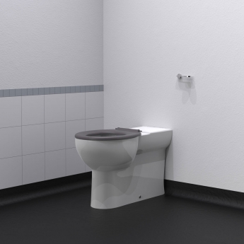 Nymas NymaCARE Doc M Premium Rimless Back to Wall Toilet Ware Set - Grey Ring Seat