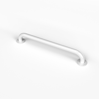 Nymas NymaPRO Stainless Steel Grab Rail 35mm Diameter 600mm Length - White | Product Image